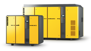 水冷式オイルフリーロータリースクリューコンプレッサー。