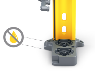 同梱のブランクプラグがさら確固たる安全性をもたらします。