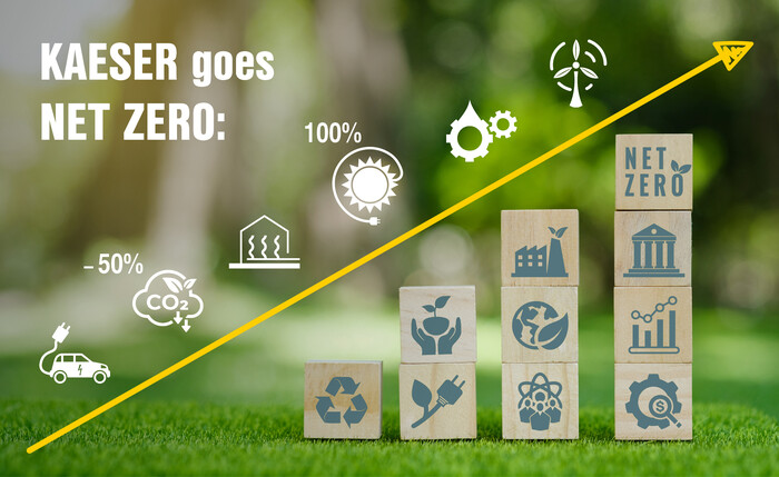 ネットゼロエミッションに取り組むケーザー・コンプレッサー