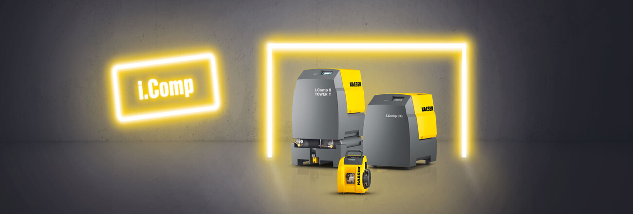 ケーザー・コンプレッサー社は、i.Compレシプロコンプレッサーファミリーをご用意しています。