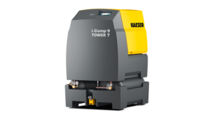 統合型エアーレシーバーおよび冷凍式ドライヤー付i.Comp 9 Tower T、最大570 l/分。