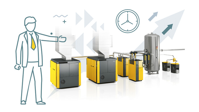 KAESERの専門家は、排熱再利用の潜在能力を強調しています。