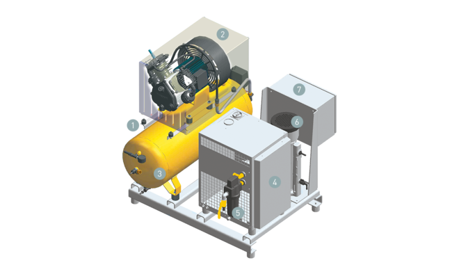 直接駆動を備えたレシプロコンプレッサー