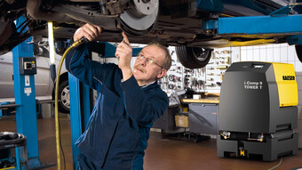 i.Comp 9レシプロコンプレッサーシステムには冷凍式ドライヤーが装備されており、自動車工場に最適です。